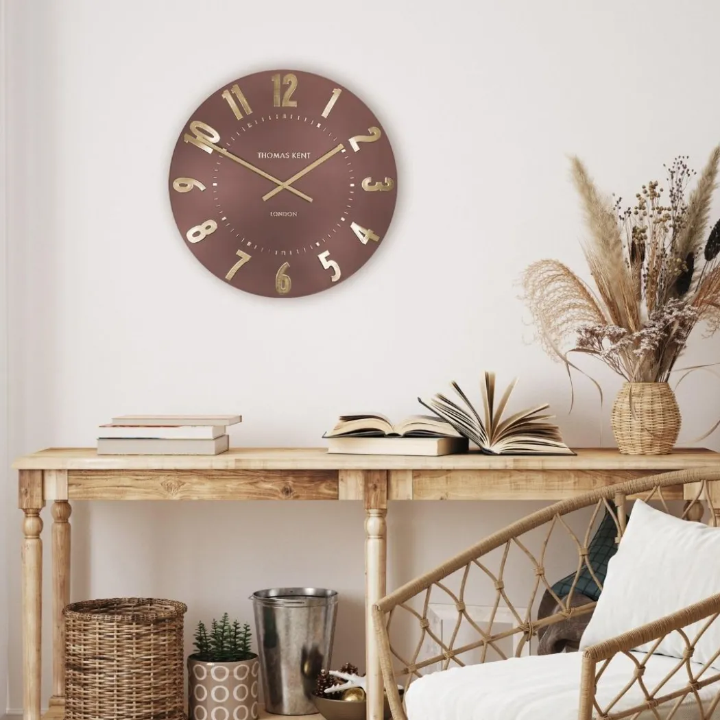 Thomas Kent Mulberry 20" Wall Clock Auburn