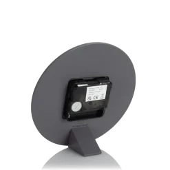 Thomas Kent Mulberry Mantel Clock Graphite Silver