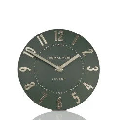 Thomas Kent Mulberry Mantel Clock Olive Green