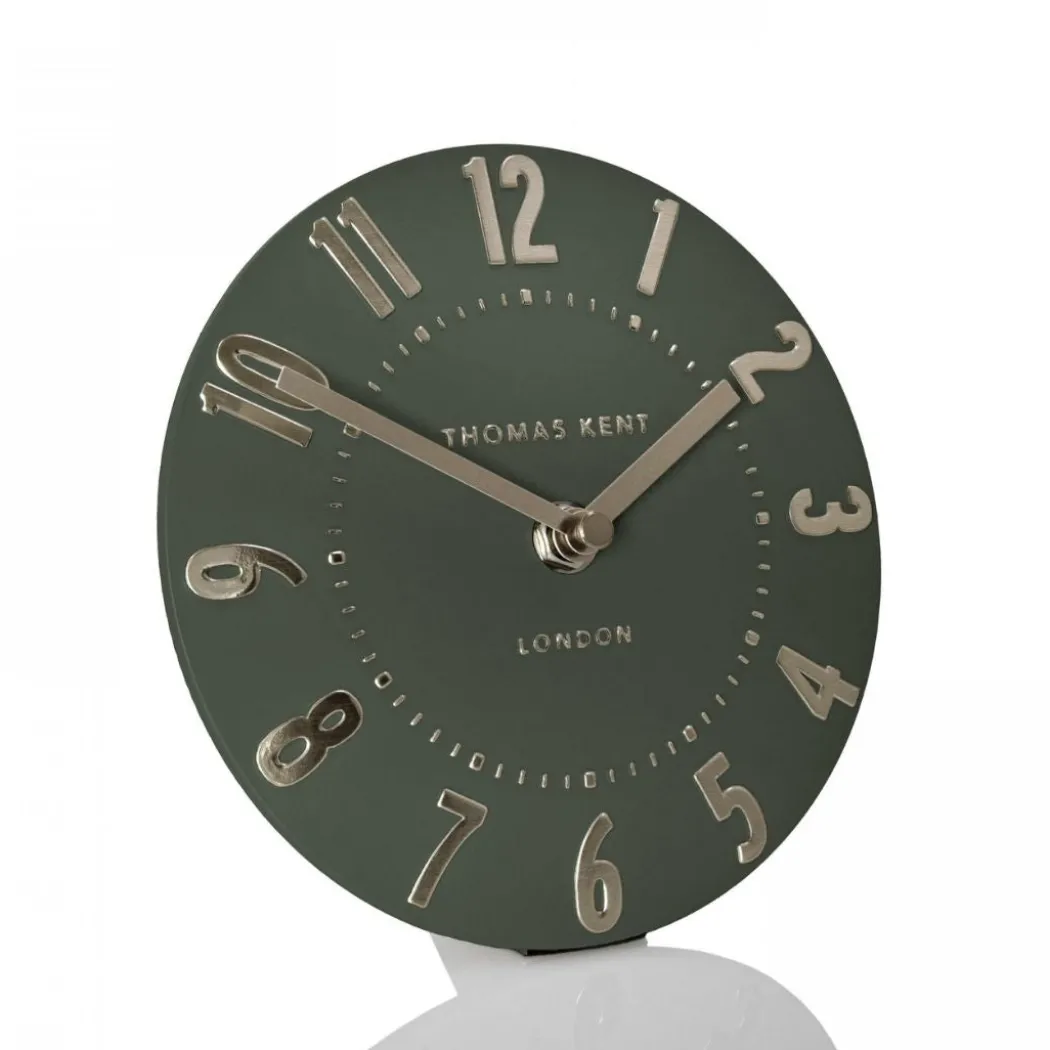 Thomas Kent Mulberry Mantel Clock Olive Green