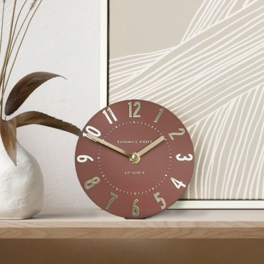 Thomas Kent Mulberry Mantel Clock Auburn