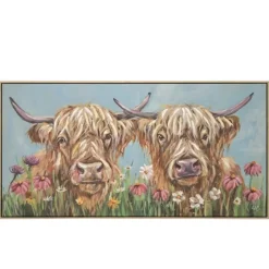Tilly and Milly 50x100cm Framed Canvas