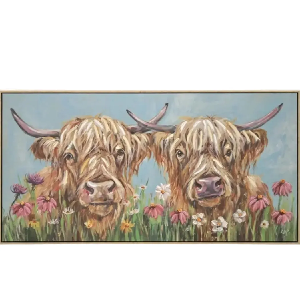 Tilly and Milly 50x100cm Framed Canvas