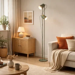 Tilston 2-Light Green Floor Lamp