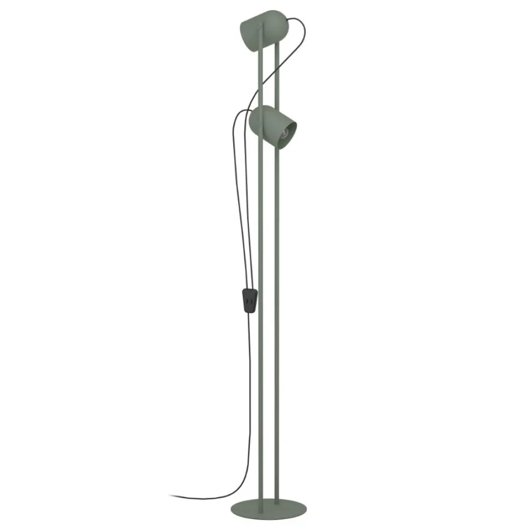 Tilston 2-Light Green Floor Lamp