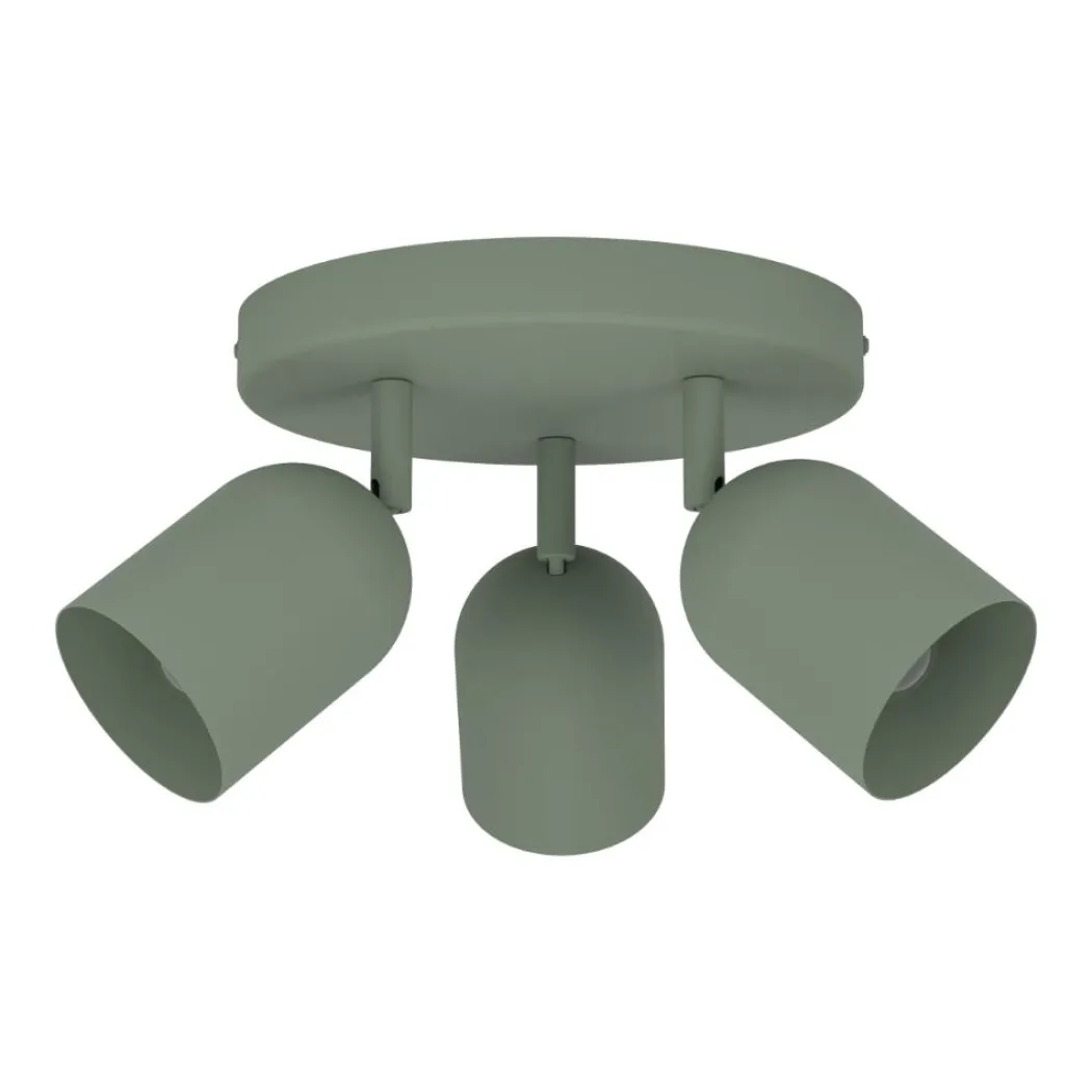 Tilston 3-Light Green Spot Plate Light