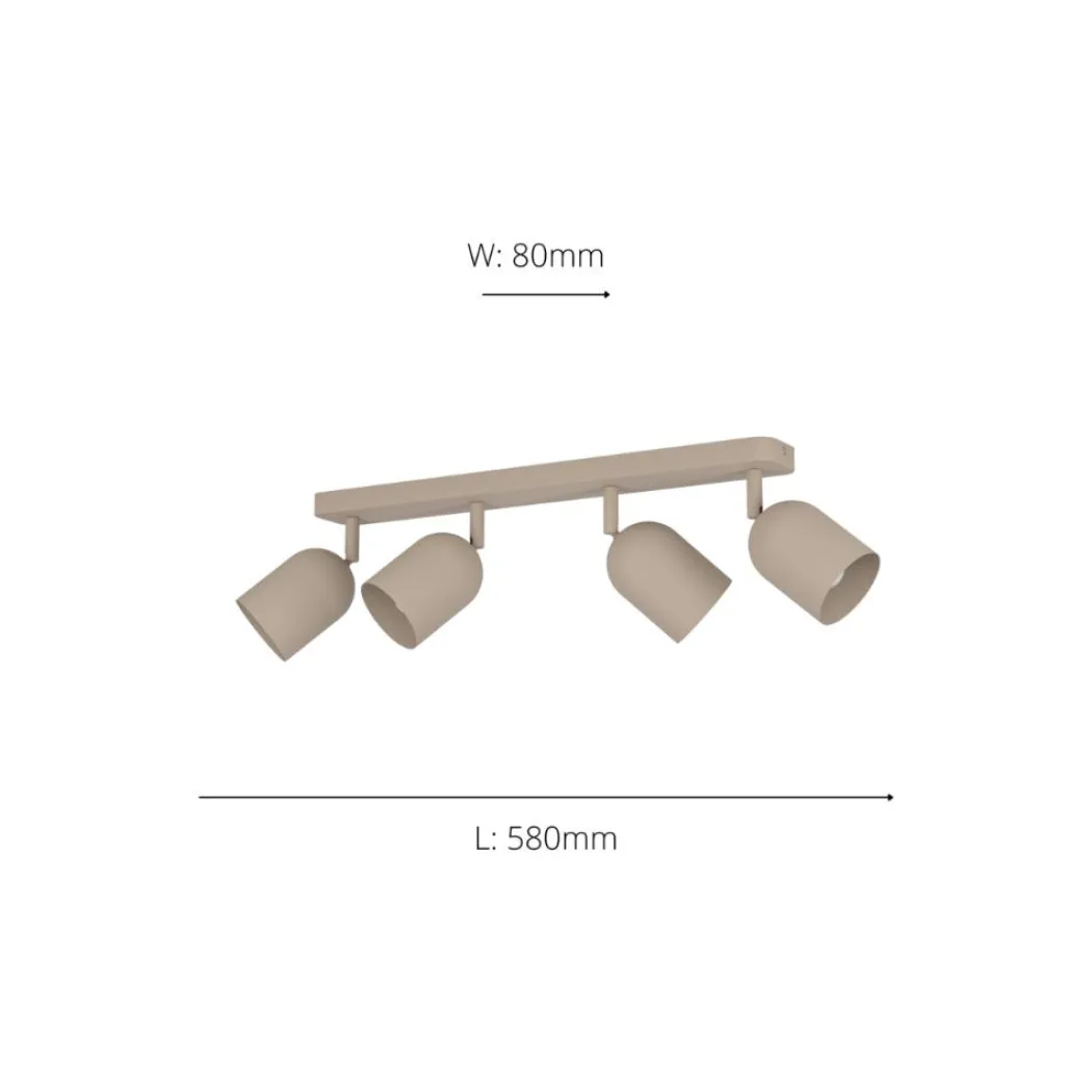 Tilston 4-Light Natural Spotlight Bar