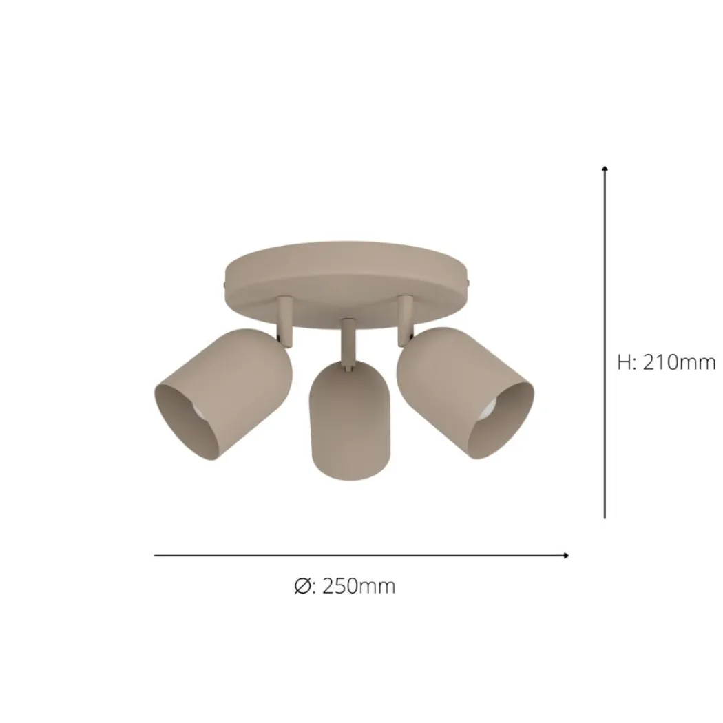 Tilston 3-Light Natural Spot Plate Light