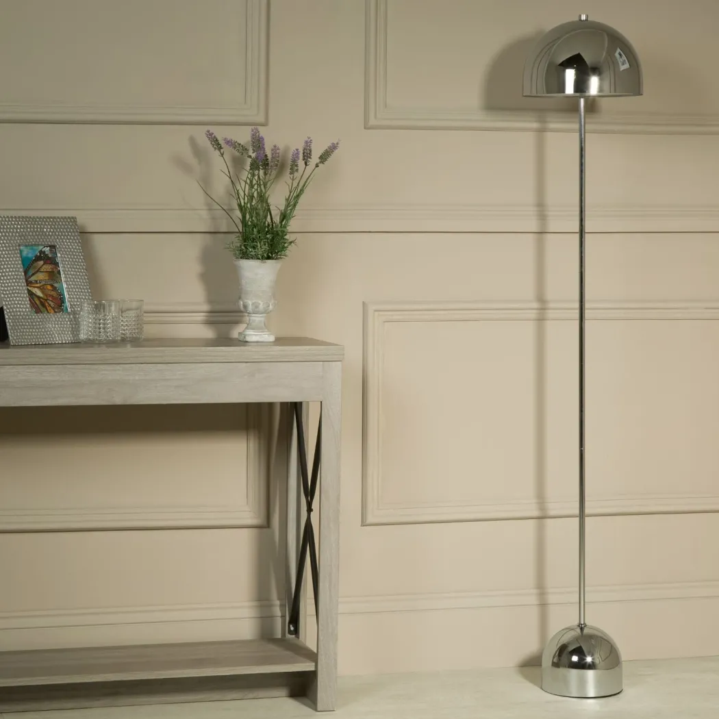 Tina Chrome LED Rechargeable Touch Floor Lamp