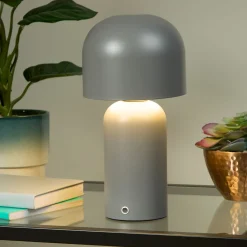 Tina Grey LED Rechargeable Touch Table Lamp