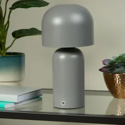 Tina Grey LED Rechargeable Touch Table Lamp
