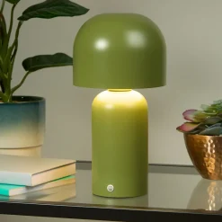 Tina Olive Green LED Rechargeable Touch Table Lamp