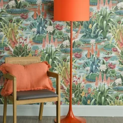 Toledo Burnt Orange Retro Floor Lamp