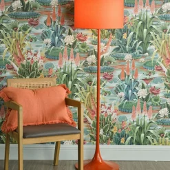 Toledo Burnt Orange Retro Floor Lamp