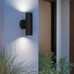 Tomelloso Outdoor IP44 Black Wall Light