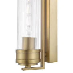 Tommaso Antique Bronze & Glass IP44 Wall Light