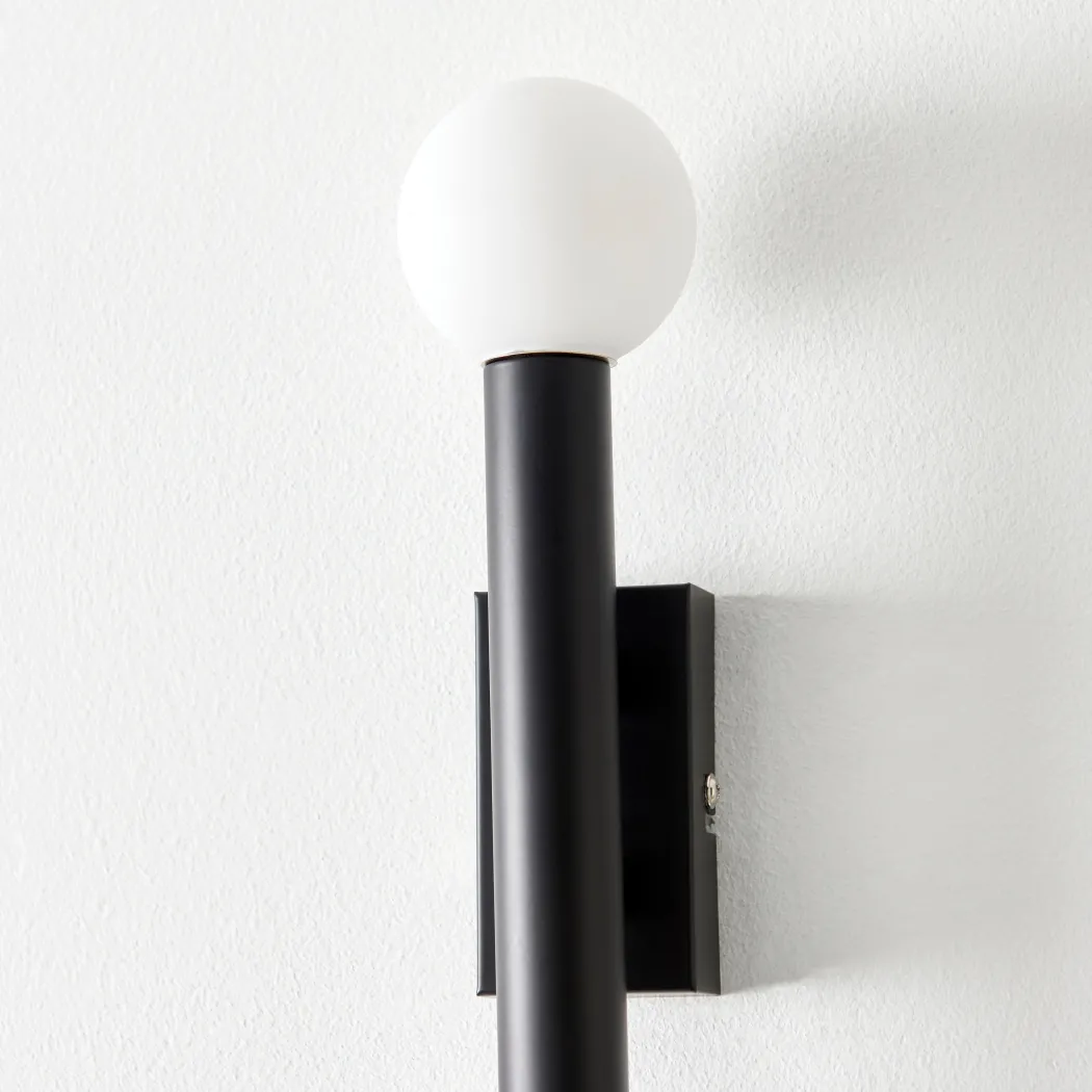 Toronto Matt Black IP44 2 Light Wall Light