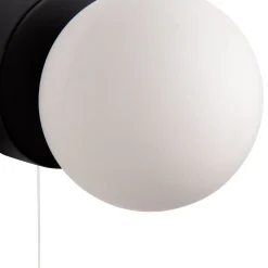 Toronto Matt Black IP44 Wall Light