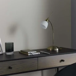 Touch Desk Table Lamp Antique Brass
