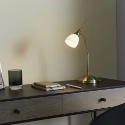 Touch Desk Table Lamp Antique Brass