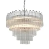 Toulouse 12-Light Silver and Glass Pendant Ceiling Light
