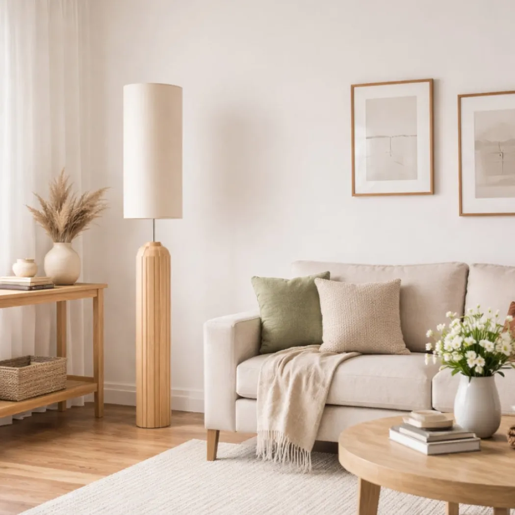 Tova Wooden Floor Lamp