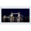 Tower Bridge Liquid Art with Mirrored Frame 67x117cm