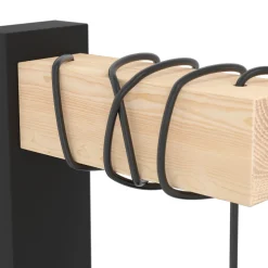 Townshend 5 Wood and Black Wall Light