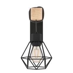 Townshend 5 Wood and Black Wall Light