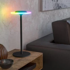 Trepella Black LED Touch Table Lamp