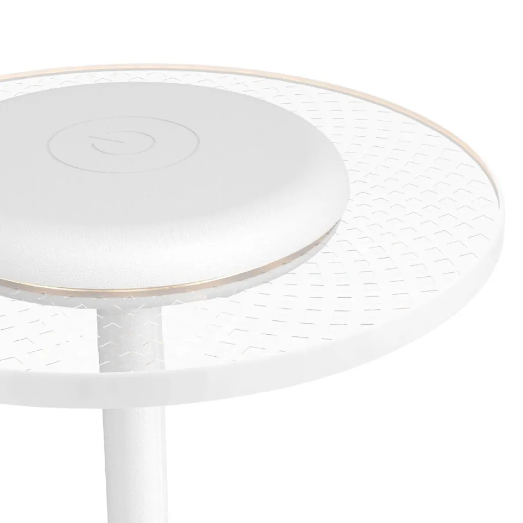 Trepella White LED Touch Table Lamp