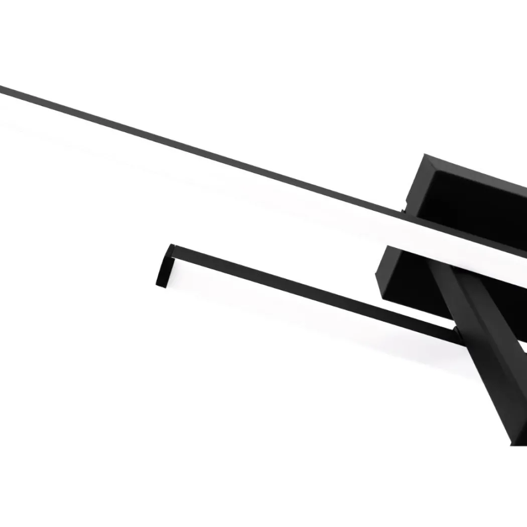 Trepiliano Black LED Semi-Flush Ceiling Light
