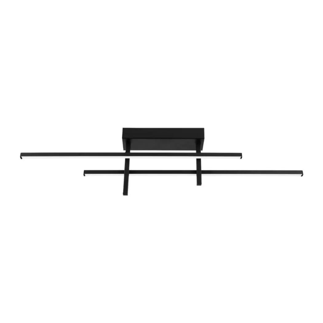 Trepiliano Black LED Semi-Flush Ceiling Light