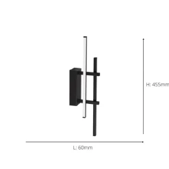 Trepiliano Black LED Wall Light