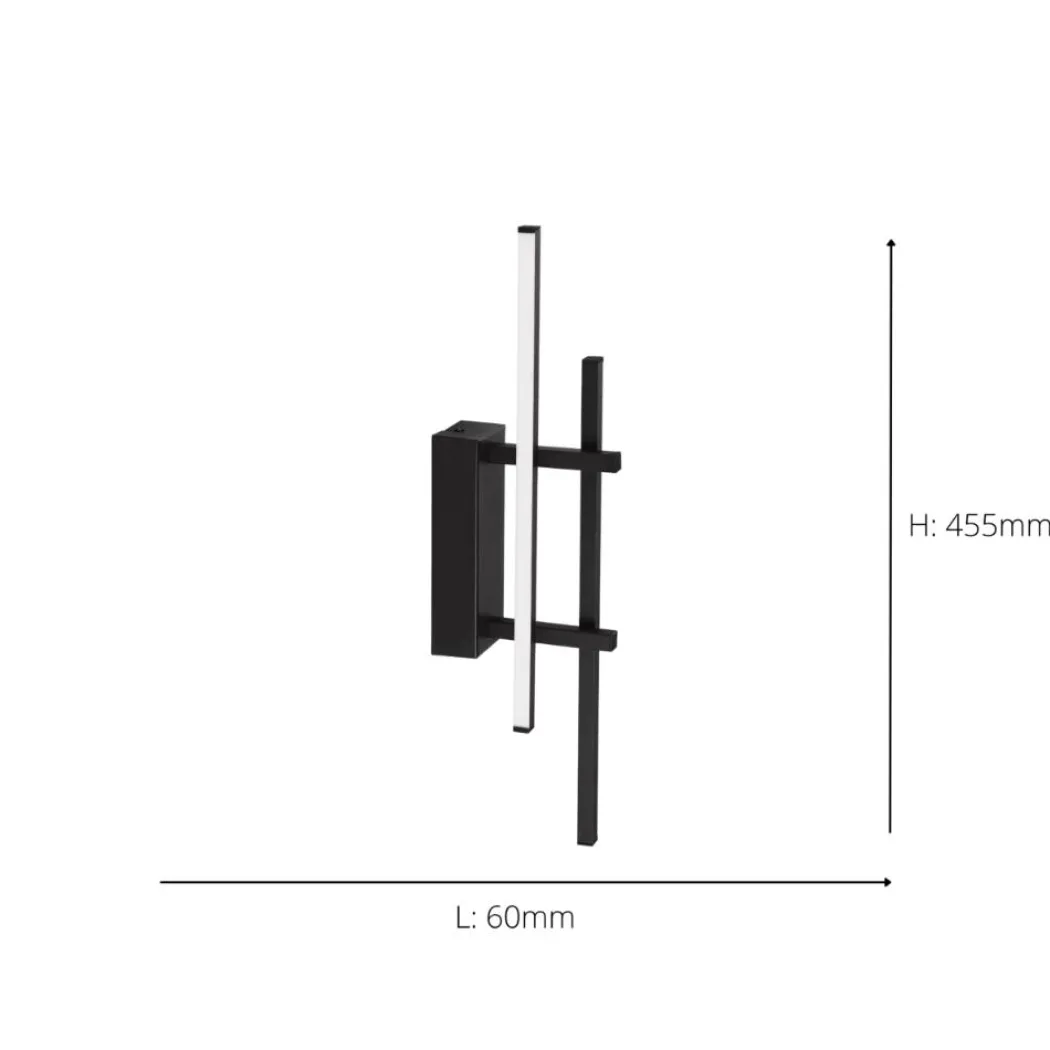Trepiliano Black LED Wall Light