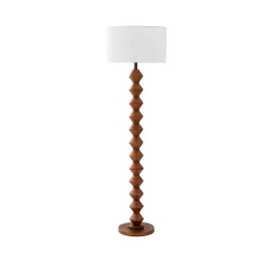 Trezza Walnut Floor Lamp
