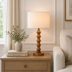 Trezza Walnut Table Lamp