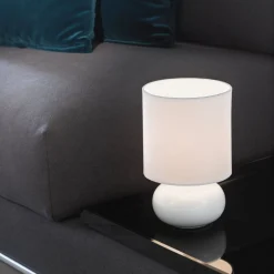 Trondio White Ceramic Table Lamp