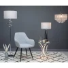 Tulisa Tall Smoked Glass Table Lamp