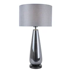 Tulisa Tall Smoked Glass Table Lamp