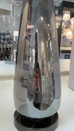 Tulisa Tall Smoked Glass Table Lamp