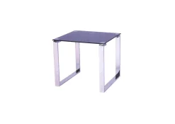Twinkle Black Sparkle Glass End Table