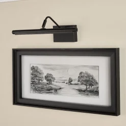 Tyrus Satin Black 35Cm LED Picture Light