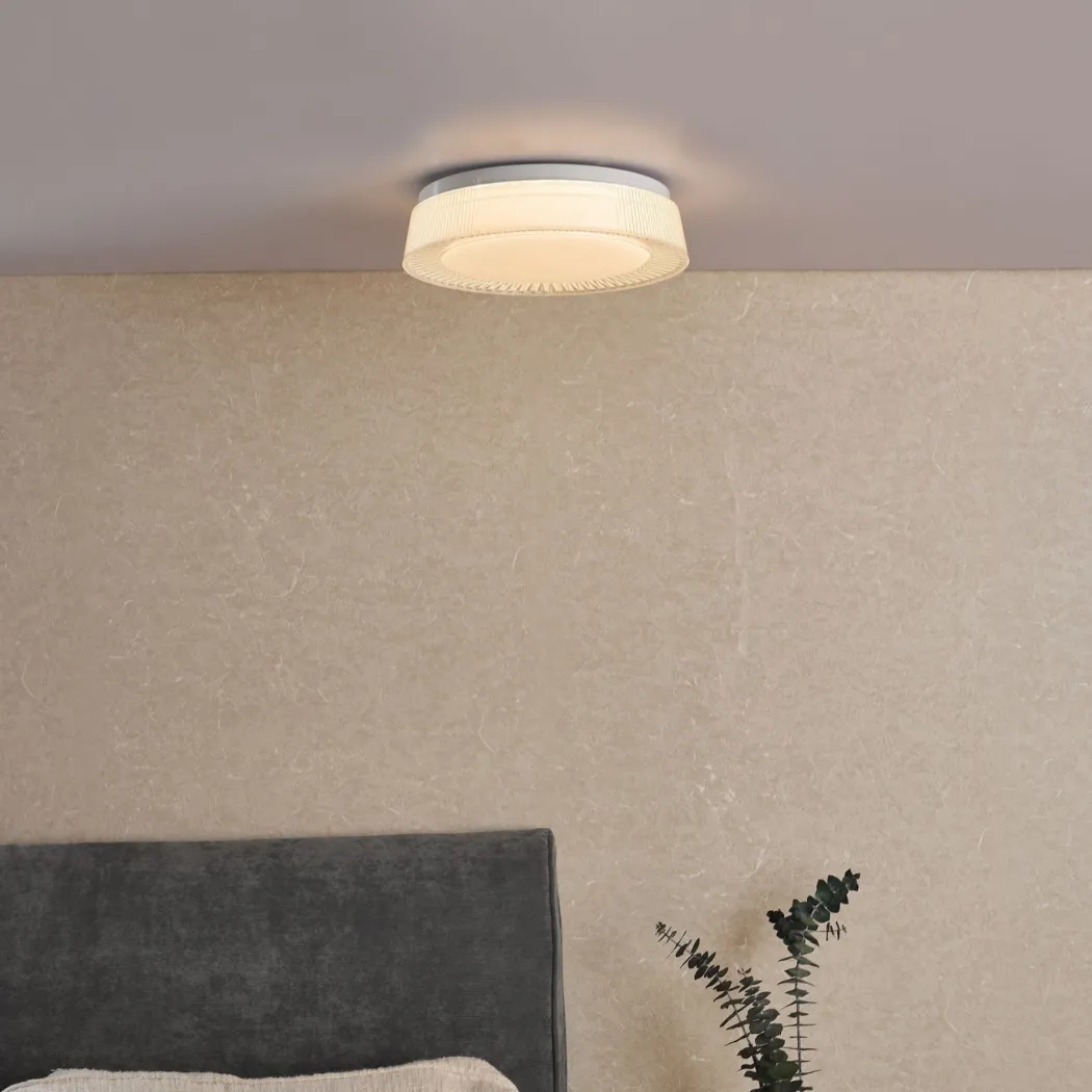 Udell Acrylic LED Flush Ceiling Light Small