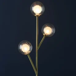 Udo 3 Light satin Brass Floor lamp