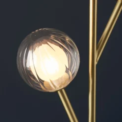 Udo 3 Light satin Brass Floor lamp