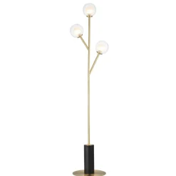 Udo 3 Light satin Brass Floor lamp