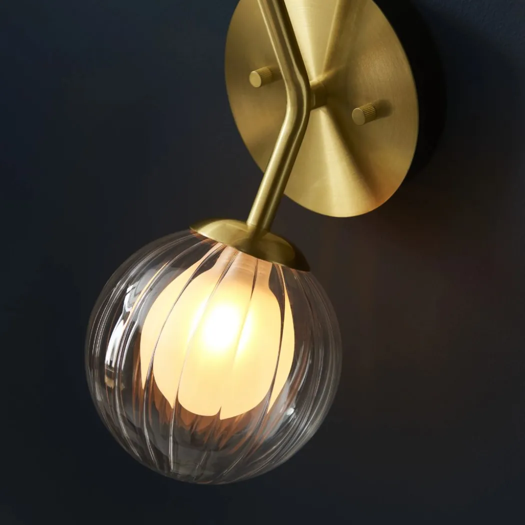 Udo 2 Light Satin Brass Wall Light