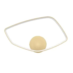 Vallerosa Gold LED Flush Ceiling Light