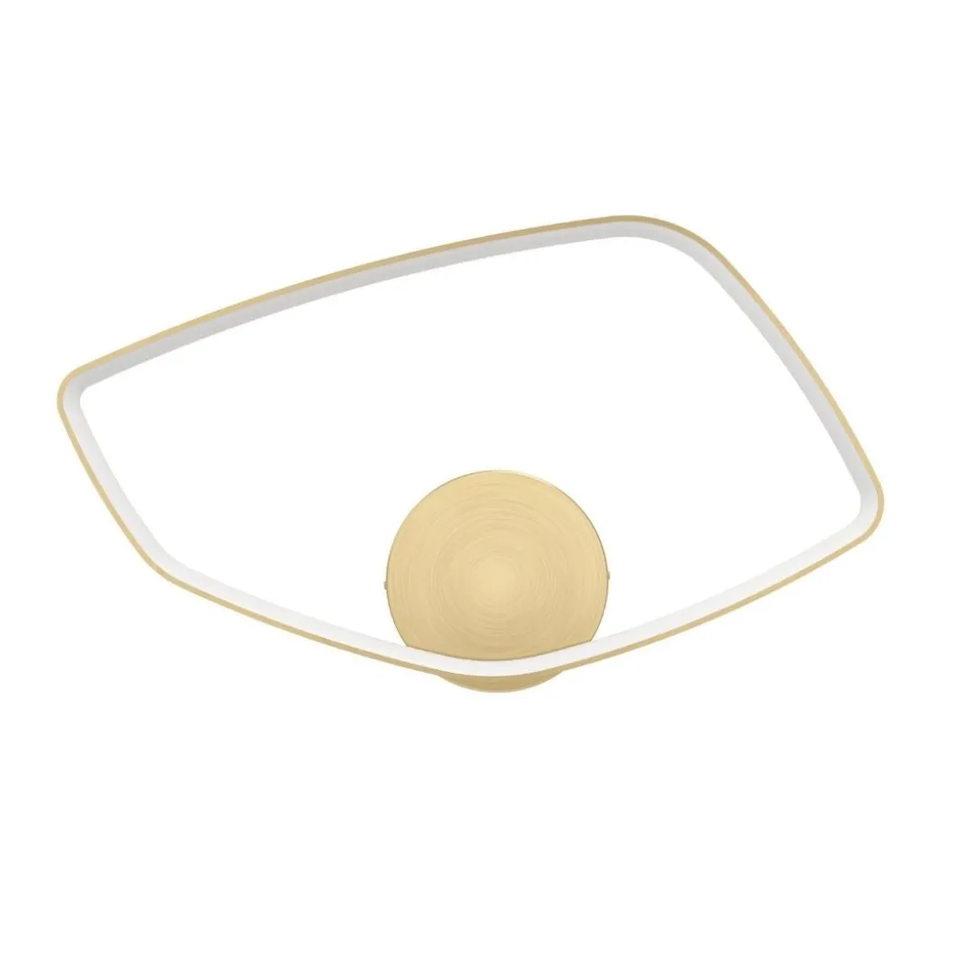 Vallerosa Gold LED Flush Ceiling Light